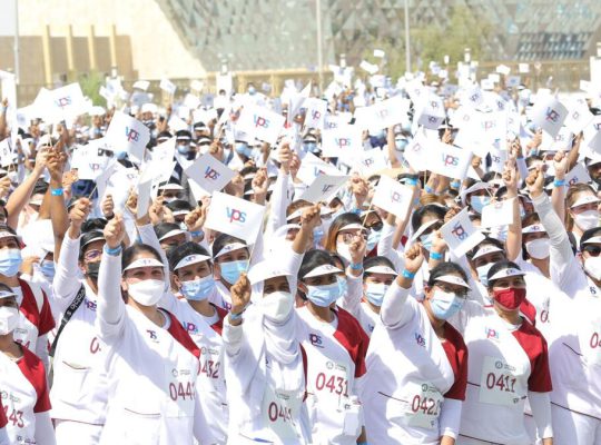 1600 پرستار در ابوظبی دو رکورد جدید در گینس ثبت کردند!