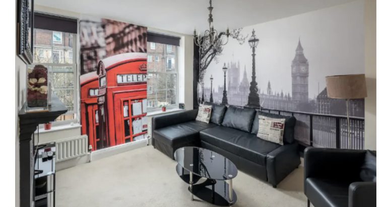 اجاره خانه دوخوابه لاکچری با موقعیت عالی در لندن
